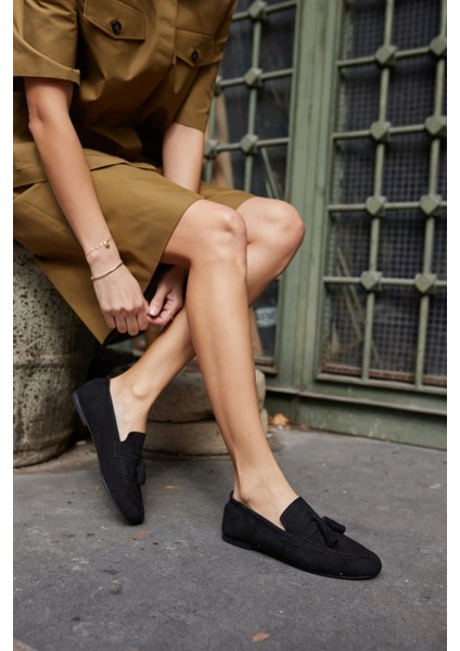 Albares Kadın Bordo Gercek Suet Puskullu Babet indirimleri