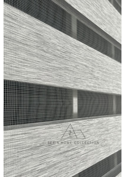 Gri Bambu Zebra Stor Perde (Dayanıklı Alüminyum Kasa) indirimleri