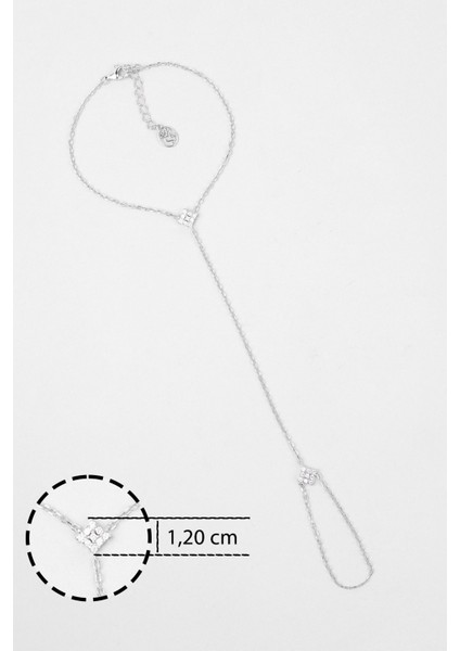 Thalia 18 Ayar Beyaz Altın Kaplama 24 cm Gümüş Şahmeran modelleri