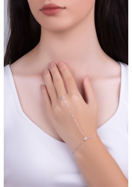 Thalia 18 Ayar Beyaz Altın Kaplama 24 cm Gümüş Şahmeran fırsatları