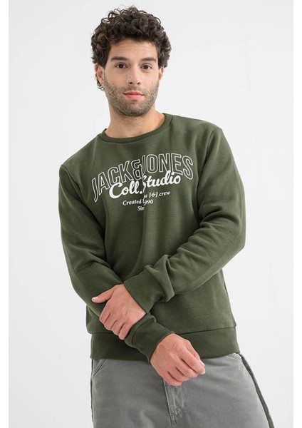 Jjmakoto Yeşil Erkek Sweatshirt 12278601