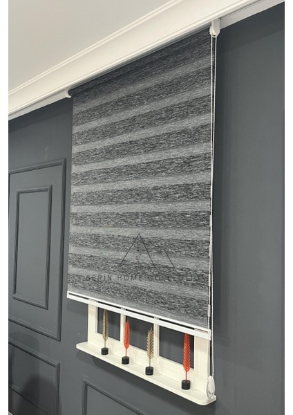 Siyah Bambu Zebra Stor Perde (Dayanıklı Alüminyum Kasa) fırsatları