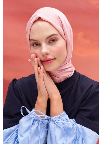 Pudra Carell Küpçizgi Jakar Italyan Ipekli Şal