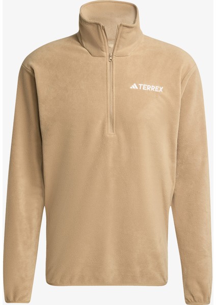 Multi Essentials 1-2 Zip Fleece Erkek Kahverengi Yürüyüş Polar.-