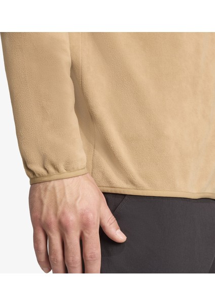 Multi Essentials 1-2 Zip Fleece Erkek Kahverengi Yürüyüş Polar.-