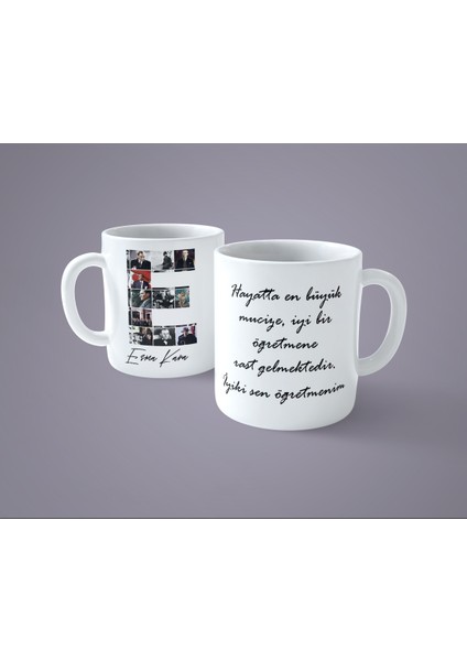 Öğretmenler Gününe Özel Atatürk Resimli E Harfli Isimli Baskılı Kupa Bardak fiyatları