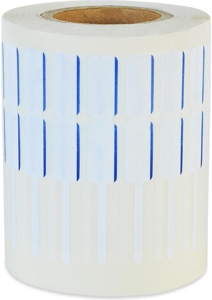 Boş Yapışkanlı Kuyumcu Yüzük Barkod Etiketi Lacivert Renk 72MM x 10MM