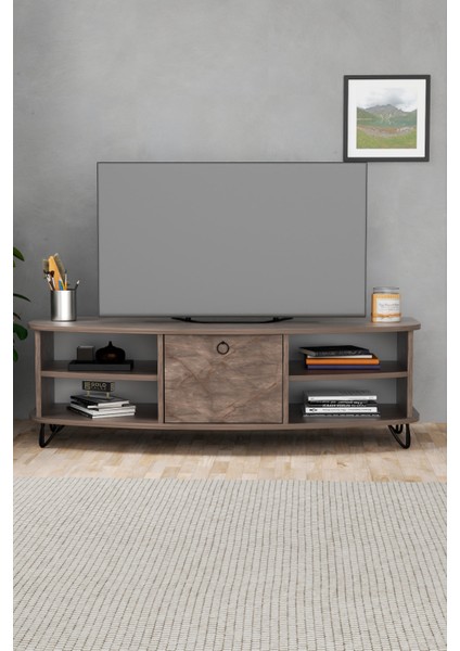 Tv Sehpası Tv Ünitesi Saraylı Atlantik Çam - Antrasit 5061 fiyatları