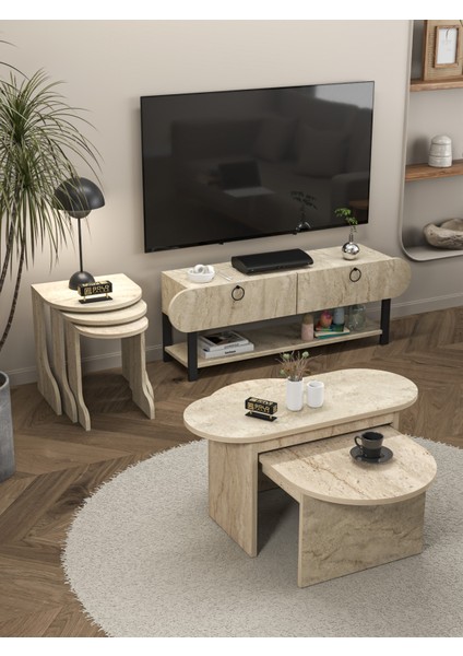 Ayakkabılık Ahşap 2 Kapaklı Metal Raflı 4 Katlı Çok Amaçlı Atlantik Çam