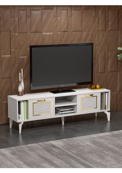 Tv Sehpası Ünitesi Tekli Orta Sehpa 3'Lü Zigon Sehpa Set Üç Ürün Beyaz fiyatları