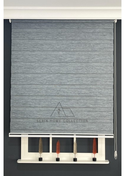 Koyu Gri Bambu Zebra Stor Perde (Dayanıklı Alüminyum Kasa) fiyatları