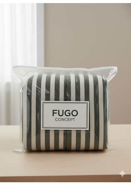 | Koyu Haki Çizgili %80 Pamuk Saten Tek Kişilik Nevresim Takımı | 82 Tel Yollu Nevresim, Lastikli Çarşaf fırsatları