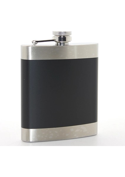 Mdb Paslanmaz Çelik Tekli 7 Oz Matara Siyah