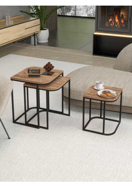 Dekoratif Ceviz U Duvar Rafı Şık ve Modern Raf Tasarımı