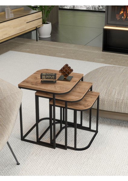 Dekoratif Ceviz U Duvar Rafı Şık ve Modern Raf Tasarımı modelleri