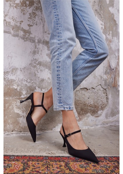 Allen Kadin Siyah Topuklu Ayakkabi indirimleri