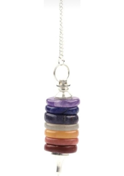 Çakra Silindir Şeklinde Doğal Taş Pandül