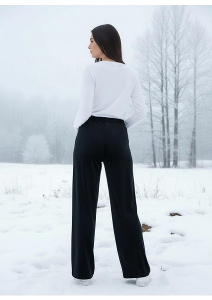 Kadın Fransız Kadife Beli Lastikli Cepli Bol Kesim Eşofman Altı fiyatları