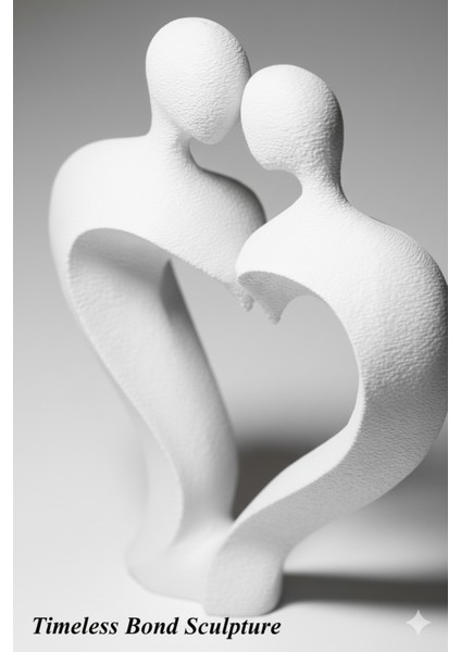 Minimalist Aşk Temalı Sonsuz Bağ Heykeli - 11 cm / 3D Yazıcı Baskısı modelleri