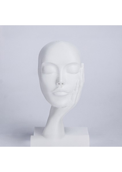 Sanatsal Yüz Figürü – Modern 3D Yazıcı Baskı Heykel