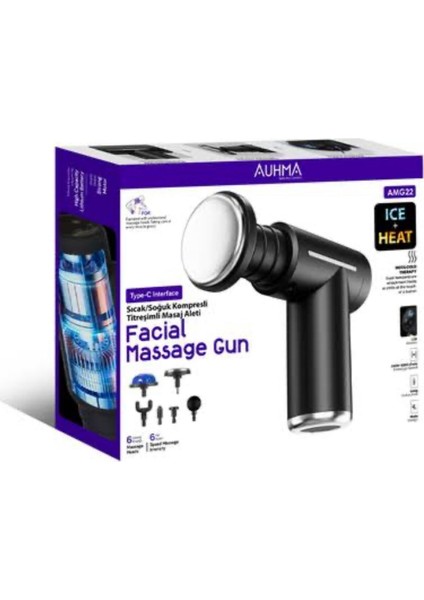 AMG22 6 Başlıklı Sıcak Soğuk Kompresli Type-C Şarjlı Titreşimli Masaj Aleti fiyatları