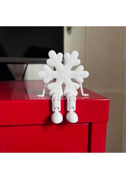 Sallanan Bacaklı Sevimli Kar Tanesi Figürü - Şık Masa/raf Dekoru 2 Adet fiyatları
