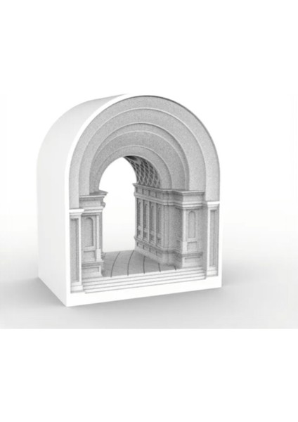 Gotik Kemer Işık Lambası - 3D Baskı Pla Dekoratif Avize (22X18X12 Cm) fırsatları