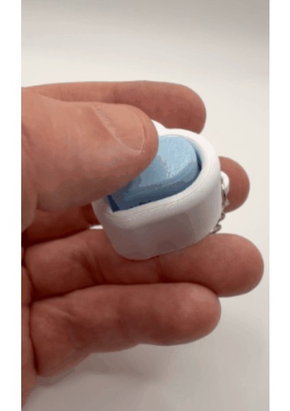 Kalp Şekilli Klik Sistem Anahtarlık (2 Adet) 3D Yazıcı modelleri