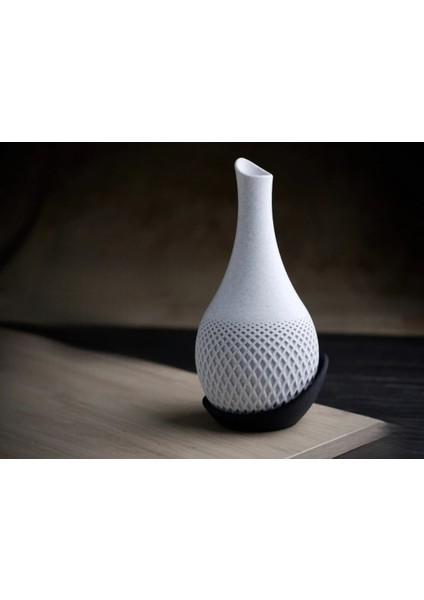 Modern 3D Baskı Dekoratif Vazo | 25 cm | Pla Malzeme