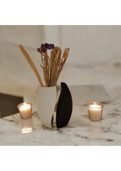 Modern Spiral Tasarım Vazo 2 Parça fiyatları