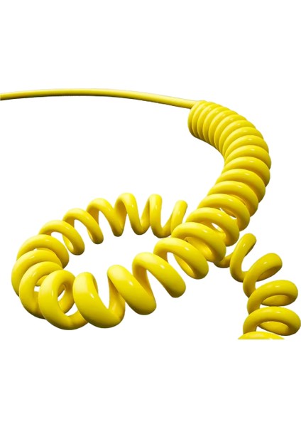 65W Hızlı Şarj Aleti Kablosu 4in1 Spiral Yaylı Usb-A Type-C Lightning Uyumlu fiyatları