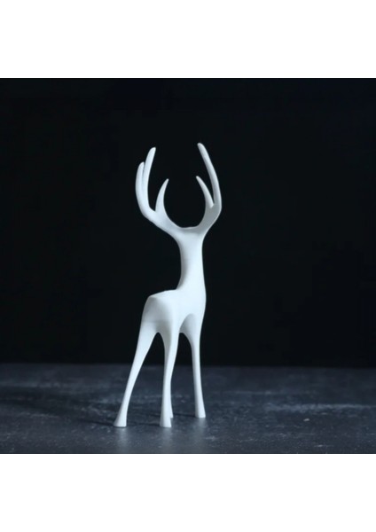 Dekoratif Geyik Heykeli – Modern Tasarım 25 cm (Pla Malzeme, 3D Yazıcı Baskı) fiyatları