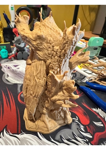 Mistik Ağaç Ruh Heykeli - Pla Dekor 16 cm 3D Yazıcı ile Üretilmiş modelleri