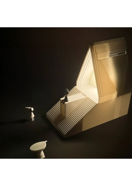 Lumina Ascent Masa/gece Lambası (Usb Kablo Girişli) 20 cm 3D Yazıcı Pla modelleri