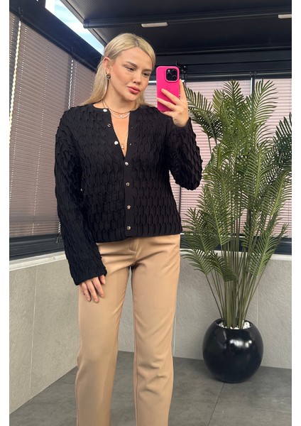 Siyah Bürümcük Hırka