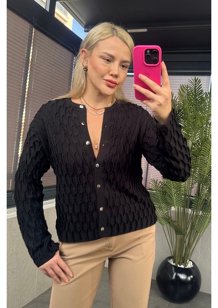 Siyah Bürümcük Hırka indirimleri