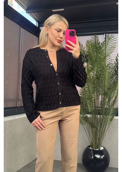 Siyah Bürümcük Hırka