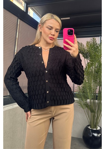 Siyah Bürümcük Hırka