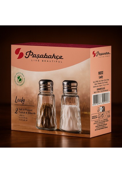 80232 Leafy 2 Li Tuzluk-Biberlik Set 100 cc