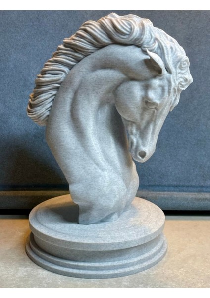 Asil At Başı Heykeli – 18 cm 3D Baskı Dekoratif Obje fiyatları