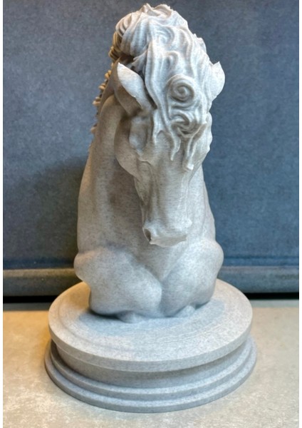 Asil At Başı Heykeli – 18 cm 3D Baskı Dekoratif Obje modelleri