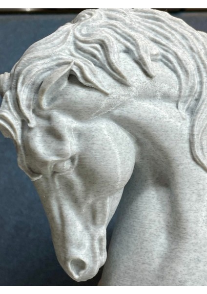 Asil At Başı Heykeli – 18 cm 3D Baskı Dekoratif Obje fırsatları