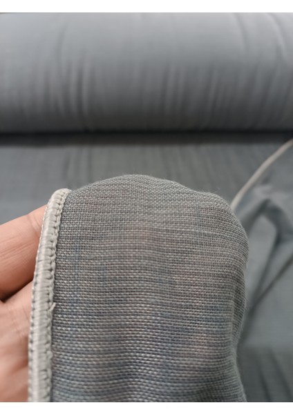 Kalın Dokulu Keten Tül Perde - Gri -Pileli Dikim 1x2,5 Pile - KTNU4123 fırsatları