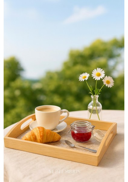 Büyük Bambu Dikdörtgen Servis Tepsisi 30×40 cm fiyatları