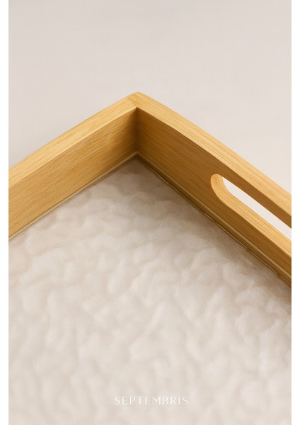 Büyük Bambu Dikdörtgen Servis Tepsisi 30×40 cm fırsatları