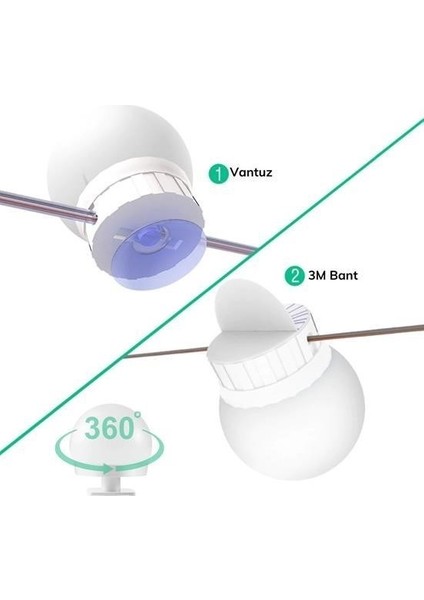 Nostalji Hollywood Tarzı 10LU Makyaj Masası Aynası Beyaz LED Işıklı Lamba USB