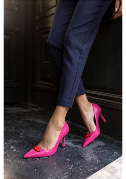 Jessia Kadın Fusya Dudak Detay Topuklu Ayakkabi fiyatları