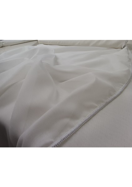 Düz Tül Perde - Ekru Beyaz - 1x2,5 Pile - PRG16 fırsatları