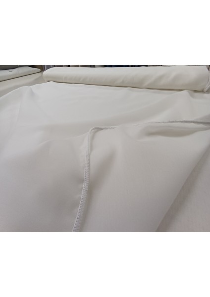 Düz Tül Perde - Ekru Beyaz - 1x2,5 Pile - PRG16