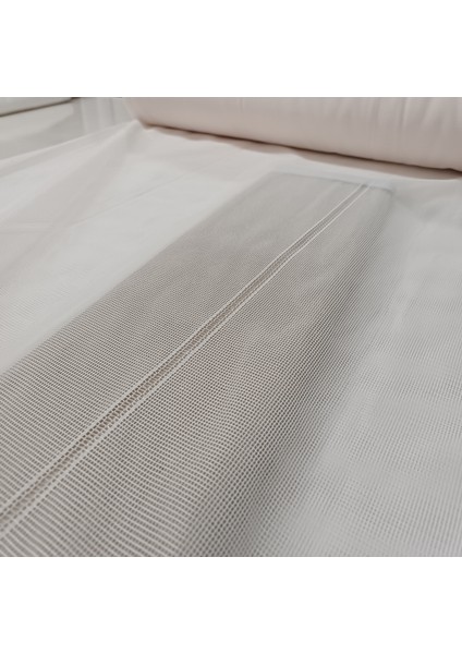 Şerit Desenli Tül Perde - Açık Pembe - 1x2,5 Pile - ETY444 fırsatları